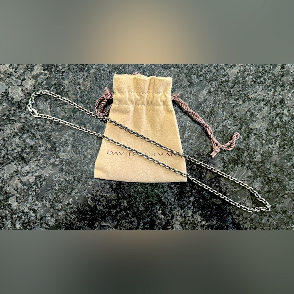 David Yurman Chain link necklace. 22 inches.